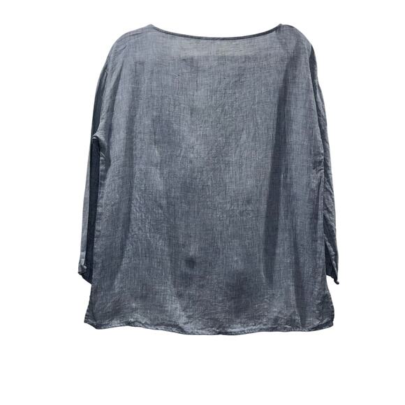 Eileen Fisher 100% Organic Linen Top - Picture 3 of 15